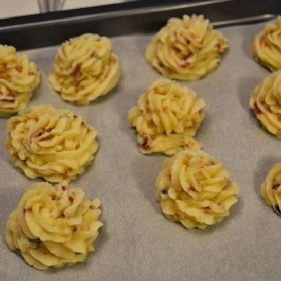 Рецепт картофельного пюре с ветчиного