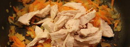 картофельные ньокки с куриным филе и грибами. Шаг 3