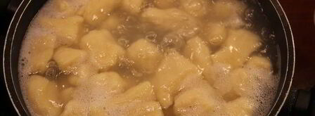 картофельные ньокки с куриным филе и грибами. Шаг 7