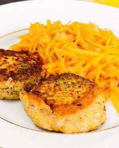 Двойные куриные котлеты с орехами