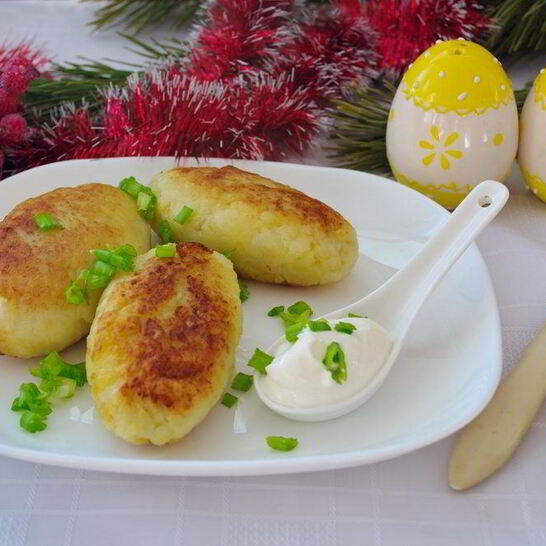 Рецепт картофельные котлеты с колбасой