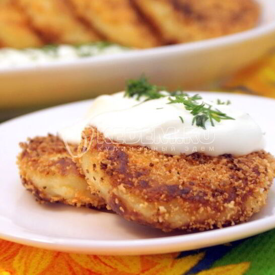 Рецепт картофельные котлеты с сыром