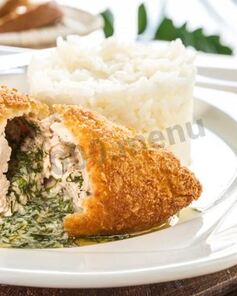 Котлета по-киевски со специями в мультиварке