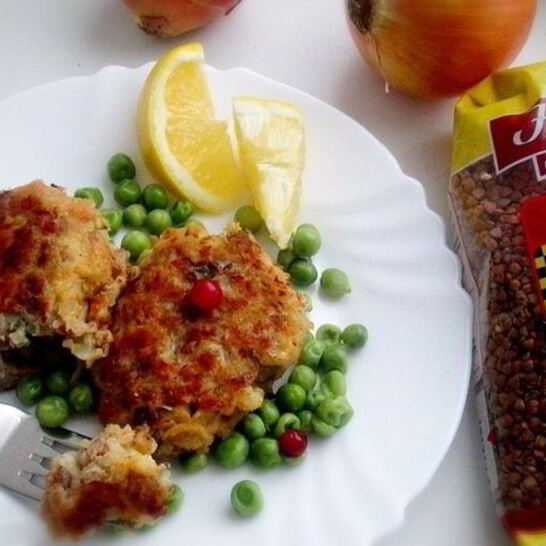 Рецепт котлеты из гречи с капустой и грибами