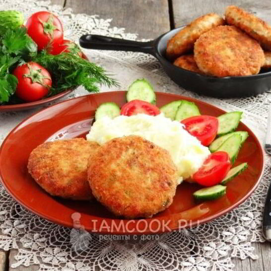 Рецепт котлеты из кеты с плавленым сыром