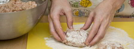 котлеты из птицы с белыми грибами и тимьяном. Шаг 8