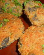 Котлеты мясные с грибами