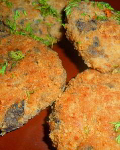 Котлеты мясные с грибами