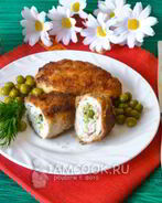 Котлеты по-киевски на сковороде