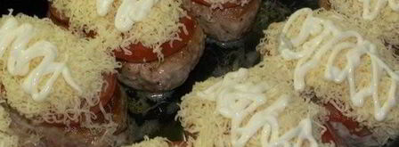 котлеты под шубой запеченные помидоры с фаршем в духовке. Шаг 5