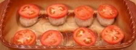 котлеты с сыром и помидорами. Шаг 8