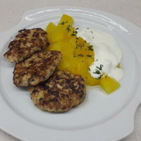 Рецепт курино-тыквенные котлеты с базиликом