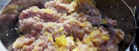 курино-тыквенные котлеты с базиликом. Шаг 3