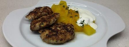 курино-тыквенные котлеты с базиликом. Шаг 7