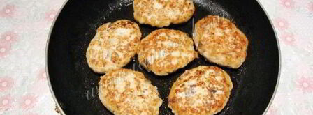 куриные котлеты с грибами и квашеной капустой. Шаг 8