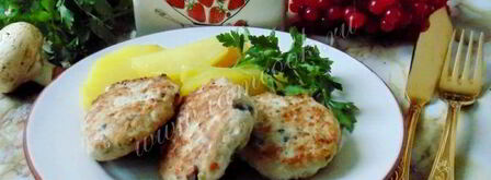 куриные котлеты с грибами и квашеной капустой. Шаг 10