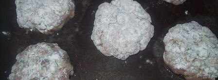 рубленные котлеты из свинины с майонезом. Шаг 4