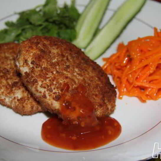 Рецепт сочные куриные котлеты с жареным луком