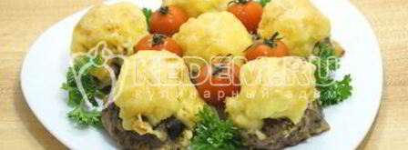 стожки из фарша. Шаг 9