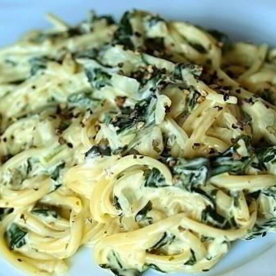 Рецепт лапша с овощами в сливочном соусе