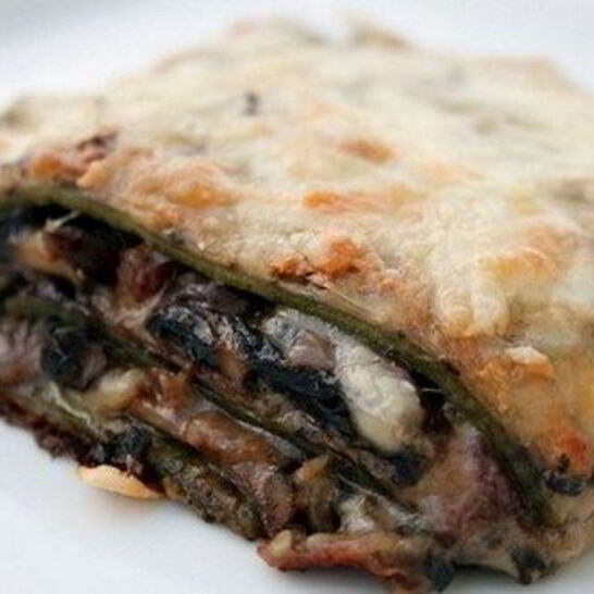 Рецепт изысканная лазанья с грибным ассорти