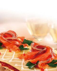 Холодная рыбная лазанья