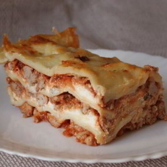 Рецепт лазанья без соуса бешамель