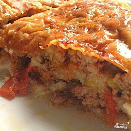 Рецепт лазанья с фаршем в мультиварке