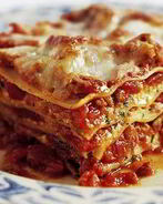 Лазанья с грибами и фаршем