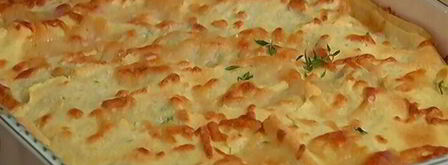 лазанья с грибами, козьим сыром и шпинатом. Шаг 17