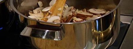 лазанья с грибами, козьим сыром и шпинатом. Шаг 7