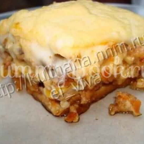 Рецепт лазанья с курицей и грибами