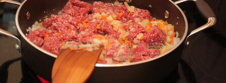 лазанья с мясным соусом и томатами. Шаг 2