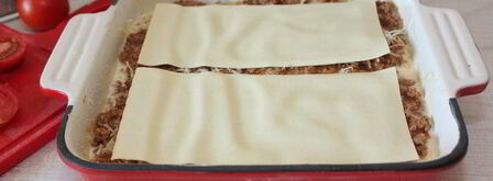 лазанья с мясным соусом и томатами. Шаг 9