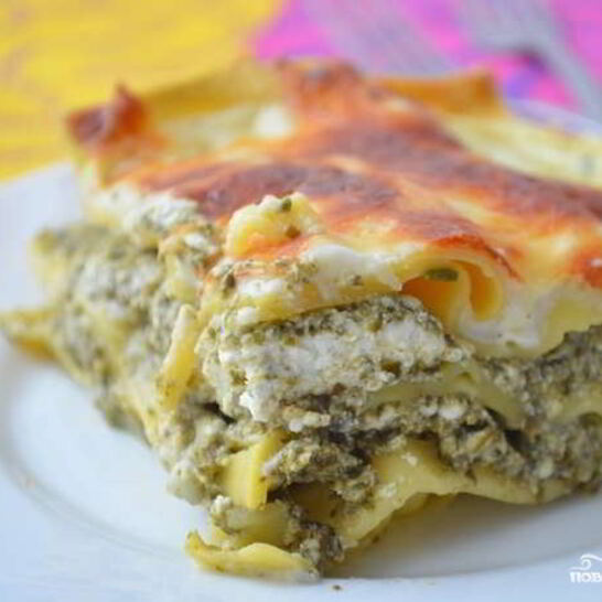 Рецепт лазанья со шпинатом