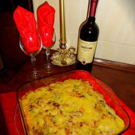 Рецепт лазанья со сливочным соусом