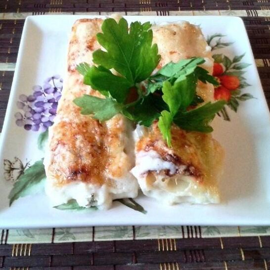 Рецепт каннеллони под соусом бешамель с рикоттой и шпинатом