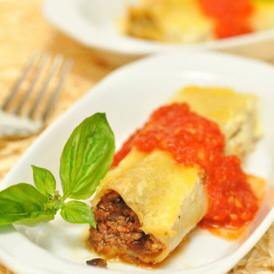 Рецепт каннеллони с мясной начинкой