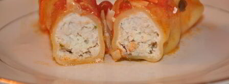 каннелони с острым томатным соусом. Шаг 8