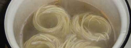 макароны гнезда с мясом и овощами. Шаг 21