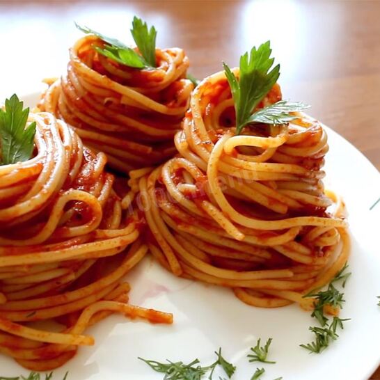 Рецепт макароны с томатной пастой