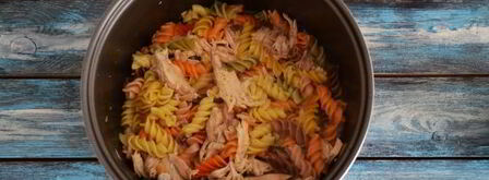 макароны с тушенкой в мультиварке. Шаг 7