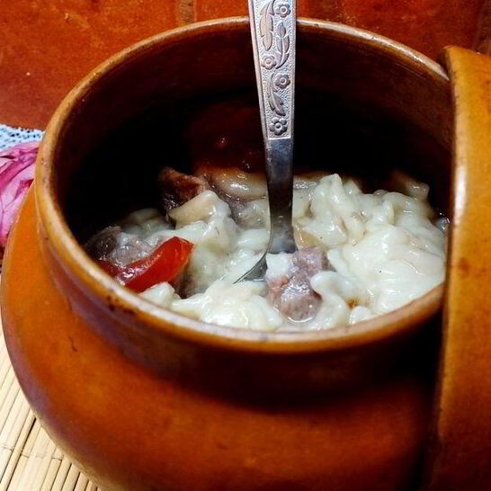 Рецепт макароны в горшочках в духовке