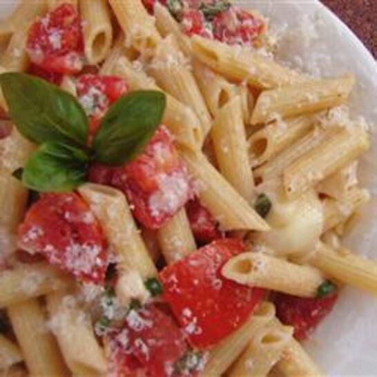 Рецепт паста с базиликом и сыром бри