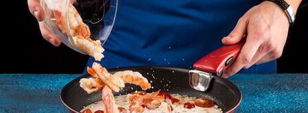 паста с креветками и сливочным соусом. Шаг 7