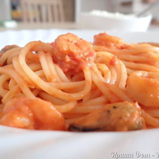 Рецепт паста с морепродуктами