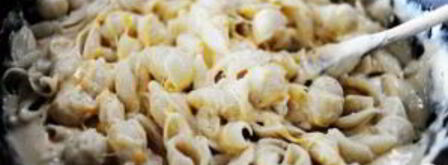 паста с помидорами, сыром и панировочными сухарями. Шаг 4