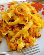 Паста с рыбным соусом