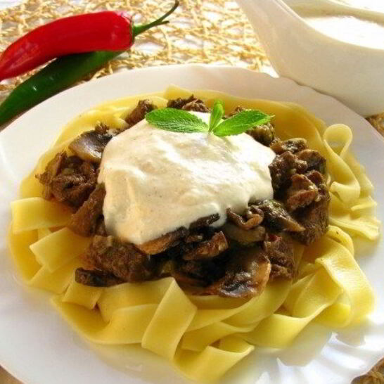 Рецепт паста с телятиной
