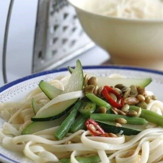 Рецепт паста с цукини и стручковой фасолью